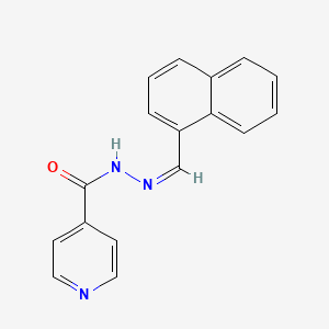 molecular formula C17H13N3O B10813892 N-[(Z)-naphthalen-1-ylmethylideneamino]pyridine-4-carboxamide 