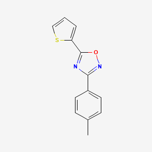 molecular formula C13H10N2OS B10813975 3-(4-Methylphenyl)-5-(thiophen-2-yl)-1,2,4-oxadiazole CAS No. 330459-32-0