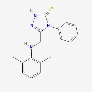 molecular formula C17H18N4S B10813993 5-[(2,6-dimethylanilino)methyl]-4-phenyl-2,4-dihydro-3H-1,2,4-triazole-3-thione CAS No. 493003-34-2