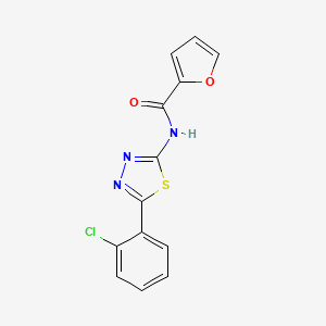 N-[5-(2-chlorophenyl)-1,3,4-thiadiazol-2-yl]furan-2-carboxamide