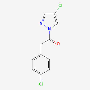 2-(4-chlorophenyl)-1-(4-chloro-1H-pyrazol-1-yl)ethanone