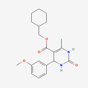 molecular formula C20H26N2O4 B10814093 Cyclohexylmethyl 4-(3-methoxyphenyl)-6-methyl-2-oxo-1,2,3,4-tetrahydropyrimidine-5-carboxylate 