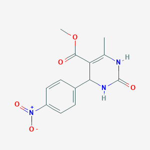 molecular formula C13H13N3O5 B10814097 Methyl 6-methyl-4-(4-nitrophenyl)-2-oxo-1,2,3,4-tetrahydropyrimidine-5-carboxylate 