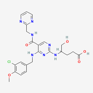 molecular formula C23H26ClN7O5 B10814121 Avanafil Metabolite M16 