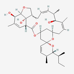 (1'R,2R,3S,4'S,6S,8'R,10'Z,12'S,13'S,14'Z,20'R,21'R,24'S)-2-[(2S)-butan-2-yl]-12',21',24'-trihydroxy-3,11',13',22'-tetramethylspiro[2,3-dihydropyran-6,6'-3,7,19-trioxatetracyclo[15.6.1.14,8.020,24]pentacosa-10,14,16,22-tetraene]-2'-one