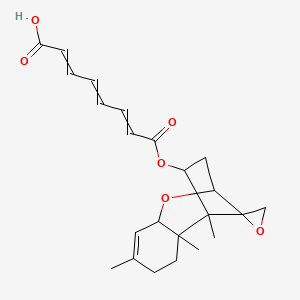 8-Oxo-8-(1,2,5-trimethylspiro[8-oxatricyclo[7.2.1.02,7]dodec-5-ene-12,2'-oxirane]-11-yl)oxyocta-2,4,6-trienoic acid