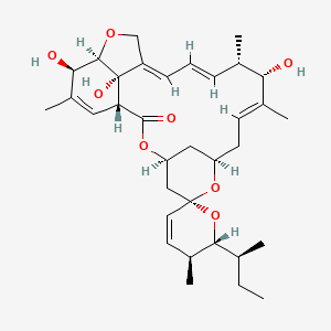 (1'R,2R,3S,4'S,6S,8'R,10'E,12'S,13'S,14'E,16'E,20'R,21'R,24'S)-2-[(2S)-butan-2-yl]-12',21',24'-trihydroxy-3,11',13',22'-tetramethylspiro[2,3-dihydropyran-6,6'-3,7,19-trioxatetracyclo[15.6.1.14,8.020,24]pentacosa-10,14,16,22-tetraene]-2'-one