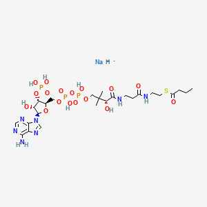 molecular formula C25H43N7NaO17P3S B10814248 Butyryl Coenzyme A (sodium salt) 