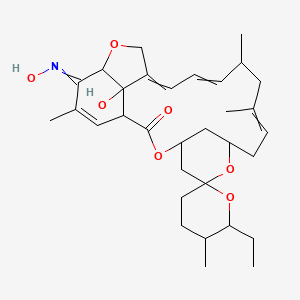 6'-Ethyl-24-hydroxy-21-hydroxyimino-5',11,13,22-tetramethylspiro[3,7,19-trioxatetracyclo[15.6.1.14,8.020,24]pentacosa-10,14,16,22-tetraene-6,2'-oxane]-2-one