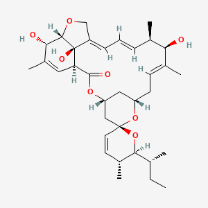 molecular formula C34H48O8 B10814300 (1'S,2S,3R,4'R,6R,8'S,10'E,12'R,13'R,14'E,16'E,20'S,21'S,24'R)-2-[(2R)-butan-2-yl]-12',21',24'-trihydroxy-3,11',13',22'-tetramethylspiro[2,3-dihydropyran-6,6'-3,7,19-trioxatetracyclo[15.6.1.14,8.020,24]pentacosa-10,14,16,22-tetraene]-2'-one 