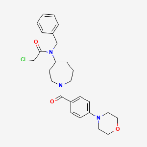 N-benzyl-2-chloro-N-[1-(4-morpholin-4-ylbenzoyl)azepan-4-yl]acetamide