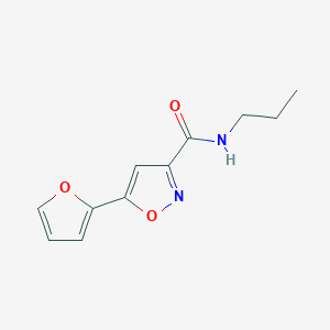 5-(furan-2-yl)-N-propyl-1,2-oxazole-3-carboxamide