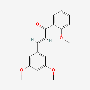 molecular formula C18H18O4 B10814900 (2E)-3-(3,5-dimethoxyphenyl)-1-(2-methoxyphenyl)prop-2-en-1-one 