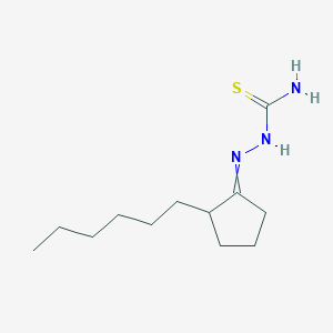 (2-Hexylcyclopentylidene)aminothiourea