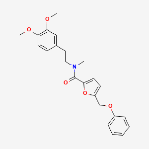 N-homoveratryl-N-methyl-5-(phenoxymethyl)-2-furamide