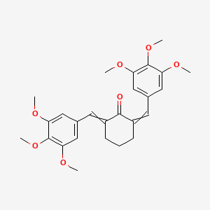 2,6-Bis[(3,4,5-trimethoxyphenyl)methylidene]cyclohexan-1-one