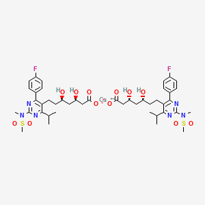 Calcium bis((3R,5R)-7-[4-(4-fluorophenyl)-2-(N-methylmethanesulfonamido)-6-(propan-2-yl)pyrimidin-5-yl]-3,5-dihydroxyheptanoate)