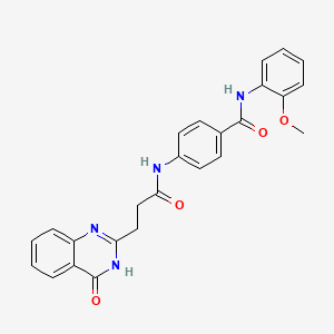 N-(2-Methoxyphenyl)-4-{[3-(4-Oxo-3,4-Dihydroquinazolin-2-Yl)propanoyl]amino}benzamide