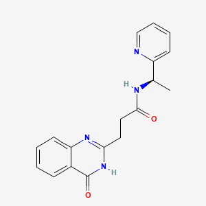 3-(4-Oxo-3,4-Dihydroquinazolin-2-Yl)-N-[(1r)-1-(Pyridin-2-Yl)ethyl]propanamide