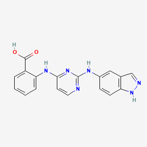 2-{[2-(1H-indazol-5-ylamino)pyrimidin-4-yl]amino}benzoic acid