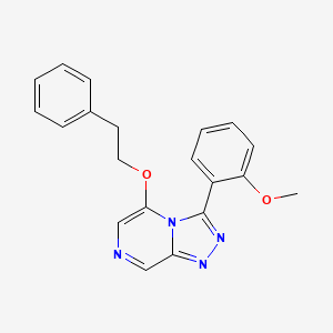 molecular formula C20H18N4O2 B10815638 3-(2-Methoxyphenyl)-5-(2-phenylethoxy)-[1,2,4]triazolo[4,3-a]pyrazine 