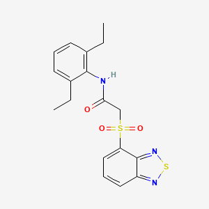 2-(Benzo[c][1,2,5]thiadiazol-4-ylsulfonyl)-N-(2,6-diethylphenyl)acetamide