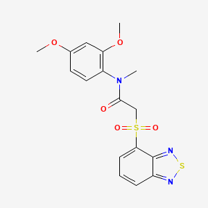 2-(2,1,3-benzothiadiazole-4-sulfonyl)-N-(2,4-dimethoxyphenyl)-N-methylacetamide