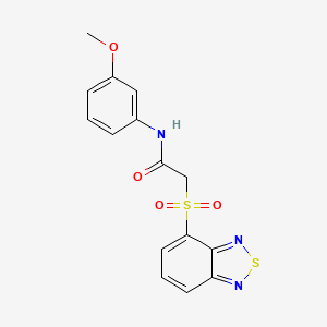 2-(Benzo[c][1,2,5]thiadiazol-4-ylsulfonyl)-N-(3-methoxyphenyl)acetamide