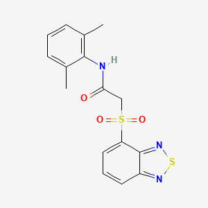 2-(Benzo[c][1,2,5]thiadiazol-4-ylsulfonyl)-N-(2,6-dimethylphenyl)acetamide