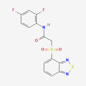 2-(Benzo[c][1,2,5]thiadiazol-4-ylsulfonyl)-N-(2,4-difluorophenyl)acetamide