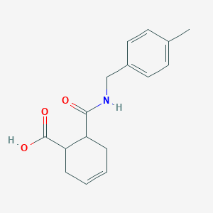 6-((4-Methylbenzyl)carbamoyl)cyclohex-3-ene-1-carboxylic acid