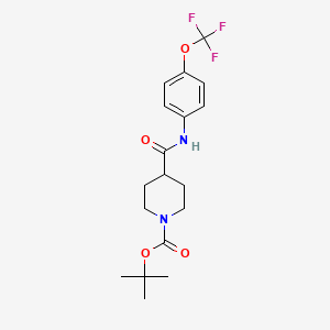 tert-Butyl 4-((4-(trifluoromethoxy)phenyl)carbamoyl)piperidine-1-carboxylate