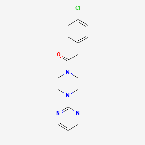 2-(4-Chlorophenyl)-1-(4-pyrimidin-2-ylpiperazin-1-yl)ethanone