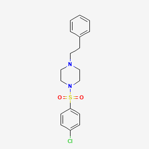 1-((4-Chlorophenyl)sulfonyl)-4-phenethylpiperazine