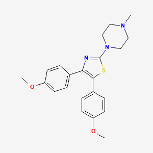 1-[4,5-Bis(4-methoxyphenyl)-1,3-thiazol-2-yl]-4-methylpiperazine