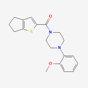 molecular formula C19H22N2O2S B10815930 5,6-dihydro-4H-cyclopenta[b]thiophen-2-yl-[4-(2-methoxyphenyl)piperazin-1-yl]methanone 