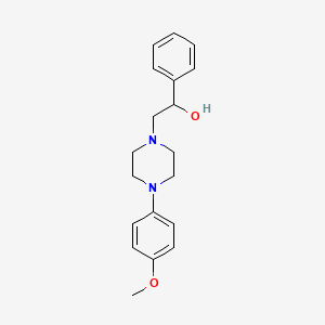 molecular formula C19H24N2O2 B10815967 2-(4-(4-Methoxyphenyl)piperazin-1-yl)-1-phenylethan-1-ol 