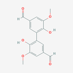 molecular formula C16H14O6 B108160 脱氢二香草醛 CAS No. 2092-49-1