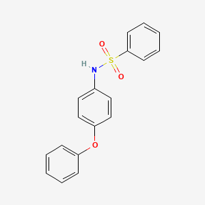 molecular formula C18H15NO3S B10816082 N-(4-phenoxyphenyl)benzenesulfonamide 