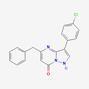 5-benzyl-3-(4-chlorophenyl)pyrazolo[1,5-a]pyrimidin-7(4H)-one