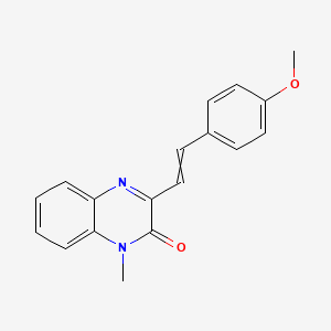 3-[2-(4-Methoxyphenyl)ethenyl]-1-methylquinoxalin-2-one