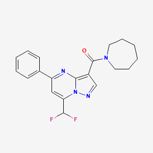 3-(Azepan-1-ylcarbonyl)-7-(difluoromethyl)-5-phenylpyrazolo[1,5-a]pyrimidine