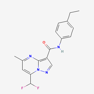 7-(difluoromethyl)-N-(4-ethylphenyl)-5-methylpyrazolo[1,5-a]pyrimidine-3-carboxamide