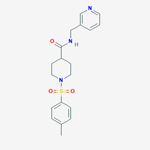 1-[(4-methylphenyl)sulfonyl]-N-(pyridin-3-ylmethyl)piperidine-4-carboxamide