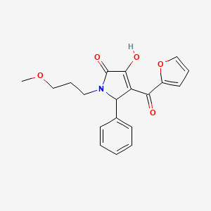 molecular formula C19H19NO5 B10817044 4-(2-Furylcarbonyl)-3-hydroxy-1-(3-methoxypropyl)-5-phenyl-3-pyrrolin-2-one 