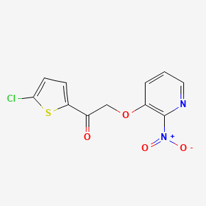 1-(5-Chlorothiophen-2-yl)-2-(2-nitropyridin-3-yl)oxyethanone