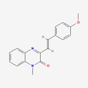 (E)-3-(4-methoxystyryl)-1-methylquinoxalin-2(1H)-one