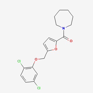 molecular formula C18H19Cl2NO3 B10817134 Azepan-1-yl(5-((2,5-dichlorophenoxy)methyl)furan-2-yl)methanone 