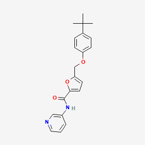 molecular formula C21H22N2O3 B10817170 5-[(4-tert-butylphenoxy)methyl]-N-pyridin-3-ylfuran-2-carboxamide 