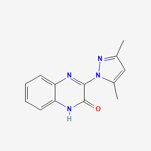 molecular formula C13H12N4O B10817177 3-(3,5-Dimethyl-1H-pyrazol-1-yl)quinoxalin-2(1H)-one 